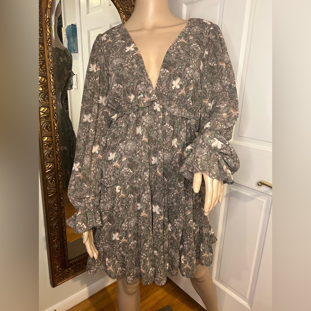 Floral V-Neck Dress
